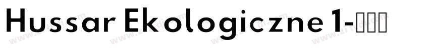 Hussar Ekologiczne 1字体转换